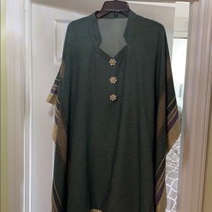 Pakistani style poncho
